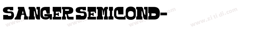 Sanger SemiCond字体转换